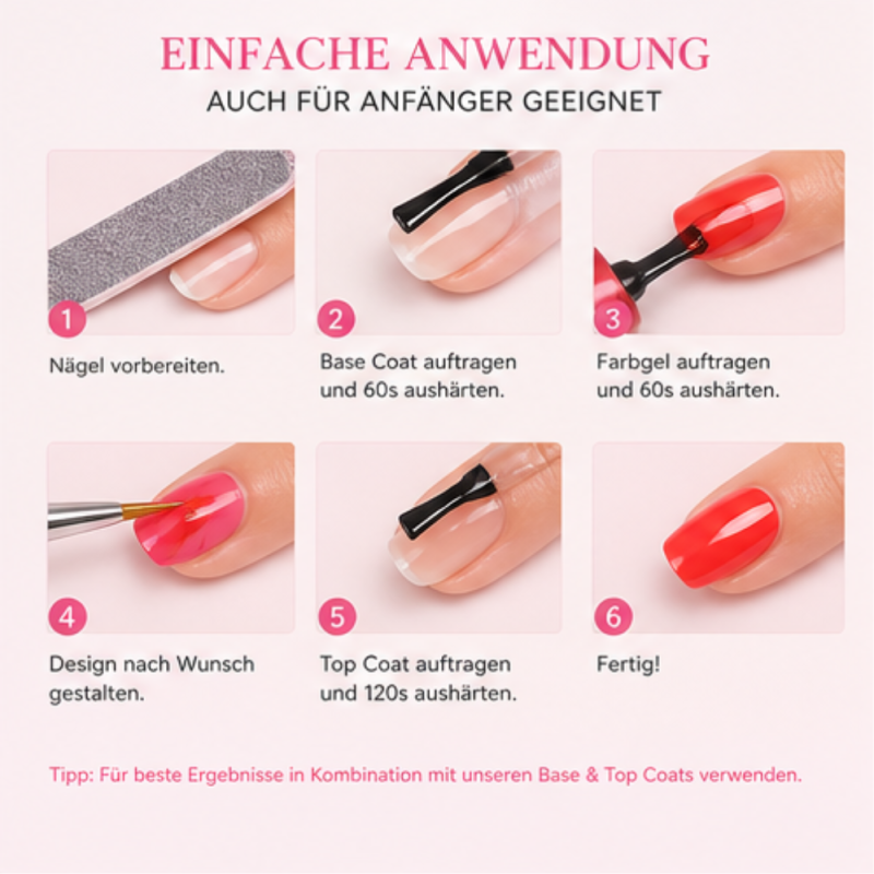 Set 6 gel colorati UV